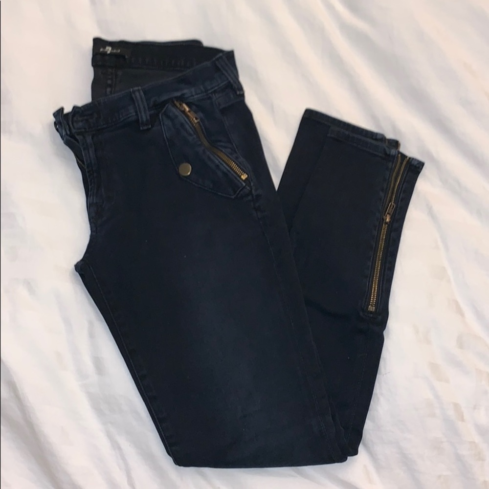7 for All Mankind Dark Navy Jeans